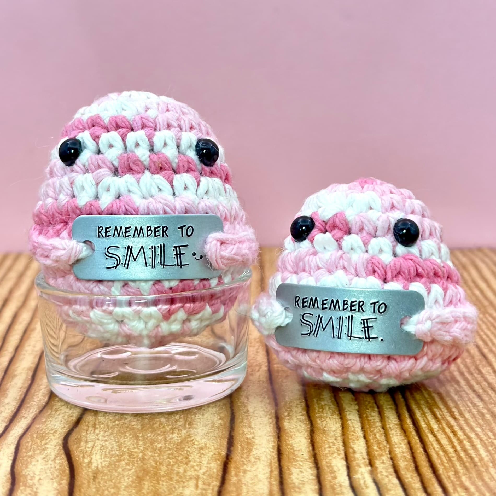 Pink Potato Tater Tot โ Hand-Crocheted Pals