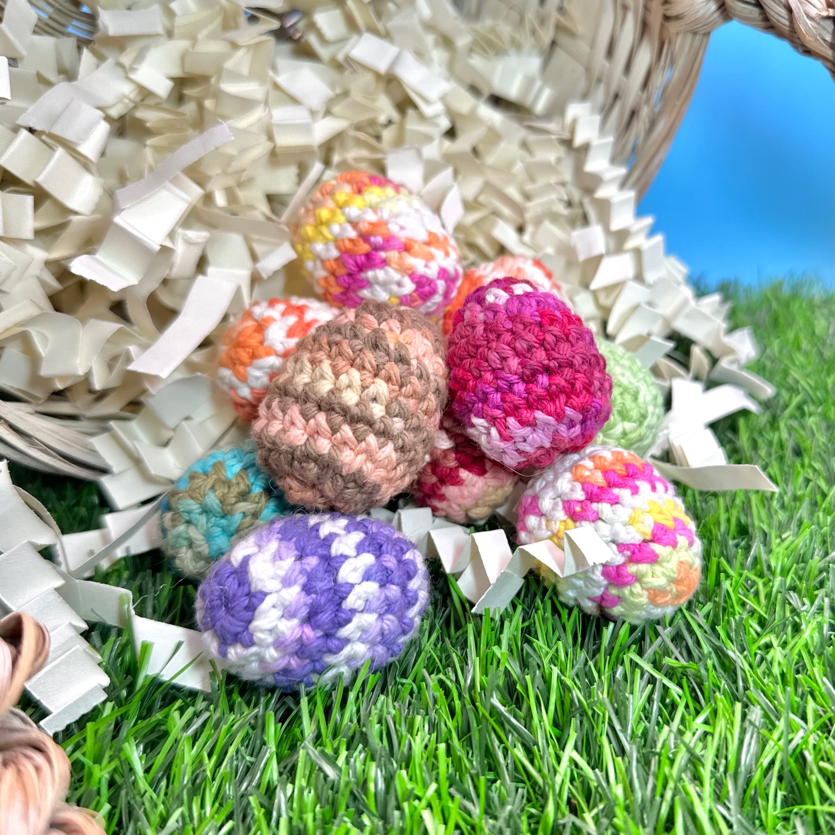 7-pack Crocheggs (Random Colors) โ Hand-Crocheted Pals